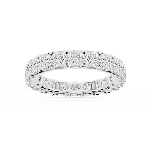 Morgan Cushion Lab Grown Diamond Classic Four Prong Eternity Band