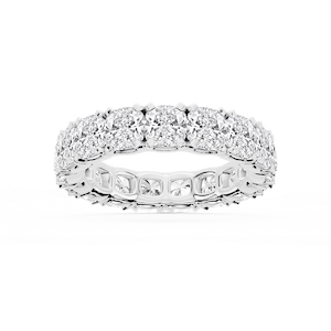 Morgan Cushion Lab Grown Diamond Classic Four Prong Eternity Band