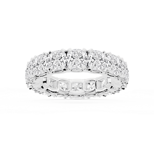 Morgan Cushion Lab Grown Diamond Classic Four Prong Eternity Band