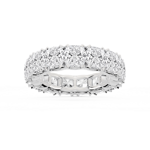 Morgan Cushion Lab Grown Diamond Classic Four Prong Eternity Band