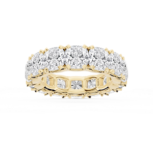 Morgan Cushion Lab Grown Diamond Classic Four Prong Eternity Band