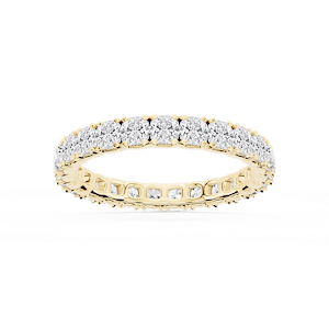 Morgan Cushion Lab Grown Diamond Classic Four Prong Eternity Band