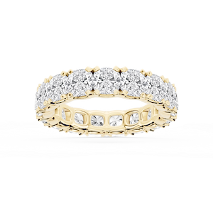Morgan Cushion Lab Grown Diamond Classic Four Prong Eternity Band