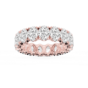 Morgan Oval Lab Grown Diamond Classic Four Prong Eternity Band