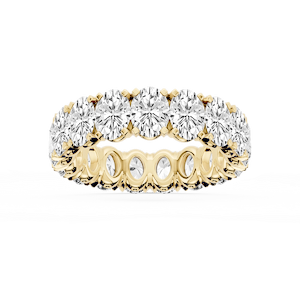 Morgan Oval Lab Grown Diamond Classic Four Prong Eternity Band