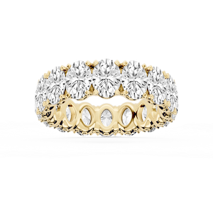 Morgan Oval Lab Grown Diamond Classic Four Prong Eternity Band