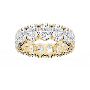 Morgan Oval Lab Grown Diamond Classic Four Prong Eternity Band