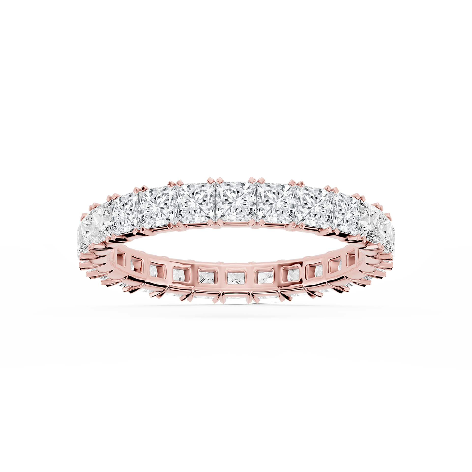 Morgan Princess Lab Grown Diamond Classic Four Prong Eternity Band