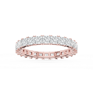 Morgan Princess Lab Grown Diamond Classic Four Prong Eternity Band