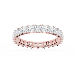 Morgan Princess Lab Grown Diamond Classic Four Prong Eternity Band