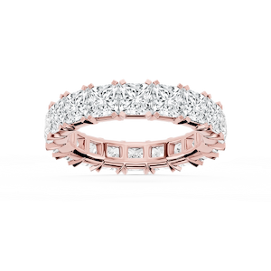 Morgan Princess Lab Grown Diamond Classic Four Prong Eternity Band
