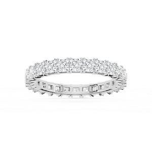 Morgan Princess Lab Grown Diamond Classic Four Prong Eternity Band