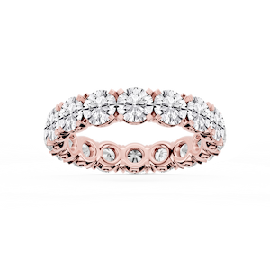 Zora Round Lab Grown Diamond Single Shared Prong Eternity Band