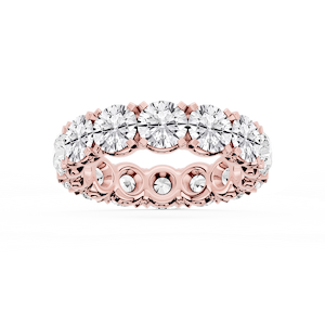 Zora Round Lab Grown Diamond Single Shared Prong Eternity Band