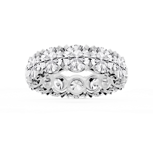 Morgan Round Lab Grown Diamond Classic Four Prong Eternity Band