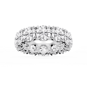 Zora Round Lab Grown Diamond Single Shared Prong Eternity Band