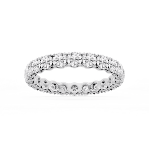 Zora Round Lab Grown Diamond Single Shared Prong Eternity Band