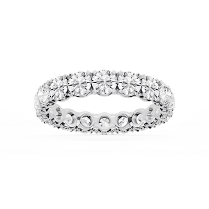 Zora Round Lab Grown Diamond Single Shared Prong Eternity Band