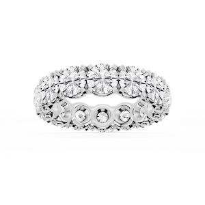 Zora Round Lab Grown Diamond Single Shared Prong Eternity Band