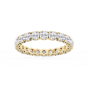 Morgan Round Lab Grown Diamond Classic Four Prong Eternity Band
