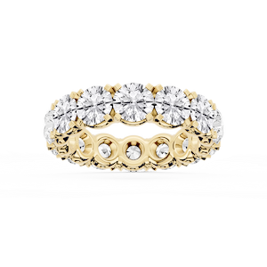 Morgan Round Lab Grown Diamond Classic Four Prong Eternity Band