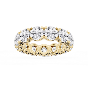Morgan Round Lab Grown Diamond Classic Four Prong Eternity Band