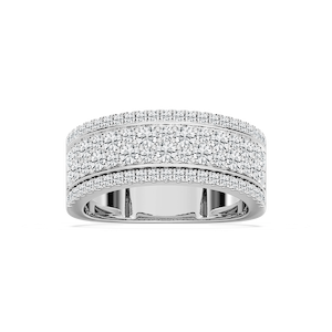 Multi Row Diamond Band