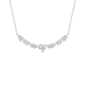 4 ½ ctw Multi-Shape Lab Grown Diamond Centered Heart Necklace - 18 Inches