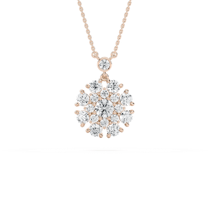 2 ⅓ ctw Round Lab Grown Diamond Multi-Demension Vintage Radiance Pendant  - 18 Inches