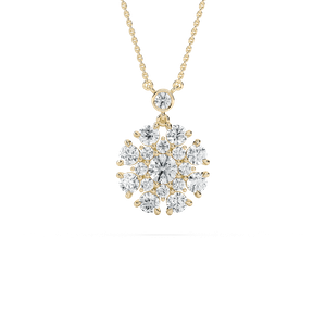 2 ⅓ ctw Round Lab Grown Diamond Multi-Dimension Vintage Radiance Pendant  - 18 Inches