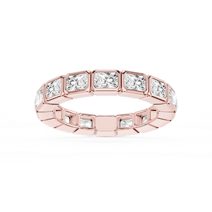 Natasha Radiant Lab Grown Diamond East West Bezel Eternity Band