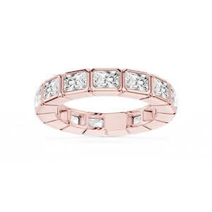 Natasha Radiant Lab Grown Diamond East West Bezel Eternity Band