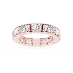 Natasha Radiant Lab Grown Diamond East West Bezel Eternity Band