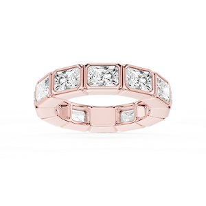 Natasha Radiant Lab Grown Diamond East West Bezel Eternity Band