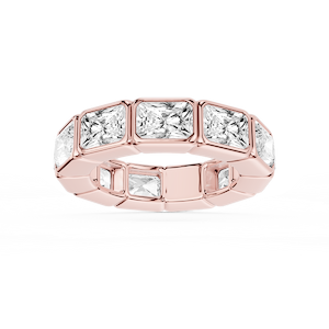 Natasha Radiant Lab Grown Diamond East West Bezel Eternity Band