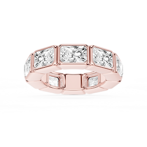 Natasha Radiant Lab Grown Diamond East West Bezel Eternity Band