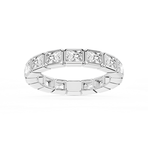 Natasha Radiant Lab Grown Diamond East West Bezel Eternity Band