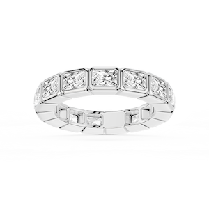 Natasha Radiant Lab Grown Diamond East West Bezel Eternity Band