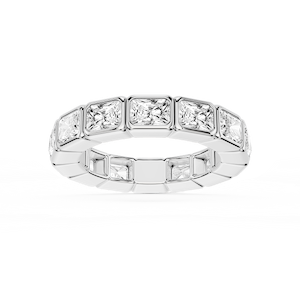 Natasha Radiant Lab Grown Diamond East West Bezel Eternity Band