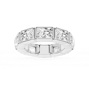 Natasha Radiant Lab Grown Diamond East West Bezel Eternity Band