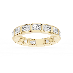 Natasha Radiant Lab Grown Diamond East West Bezel Eternity Band