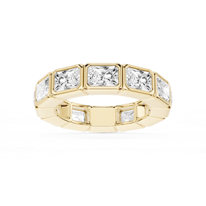 Natasha Radiant Lab Grown Diamond East West Bezel Eternity Band
