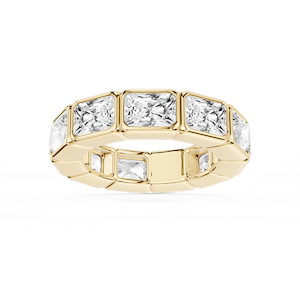 Natasha Radiant Lab Grown Diamond East West Bezel Eternity Band