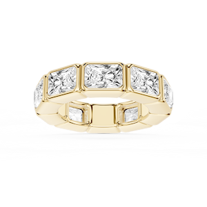 Natasha Radiant Lab Grown Diamond East West Bezel Eternity Band