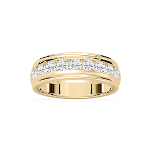 Ember 1 ctw Round Lab Grown Diamond Nine Stone Channel Anniversary Band
