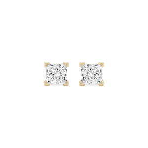 2 ctw Princess Lab Grown Diamond Stud Earrings