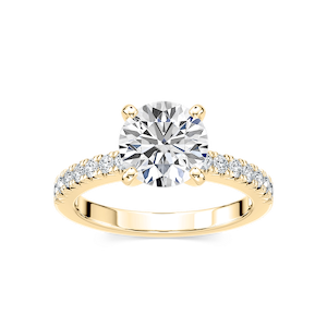 Khloe Lab Grown Diamond Side Stone Engagement Ring