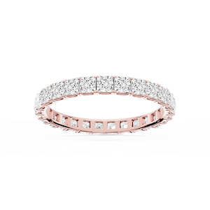 Nicole Princess Lab Grown Diamond Shared Prong Eternity Band