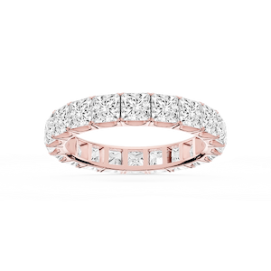 Nicole Princess Lab Grown Diamond Shared Prong Eternity Band