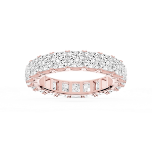 Nicole Princess Lab Grown Diamond Shared Prong Eternity Band